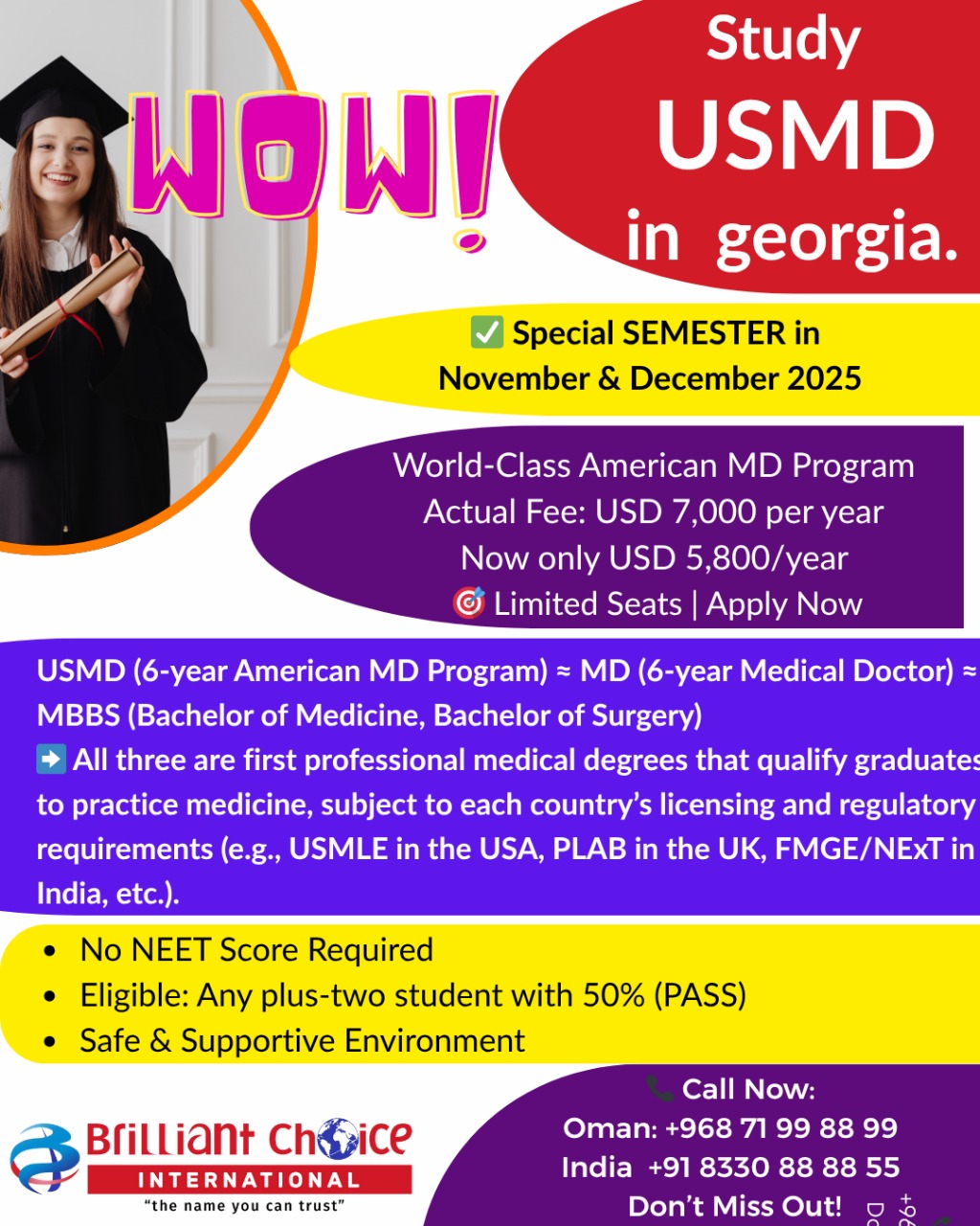 USMD (6-year American MD Program